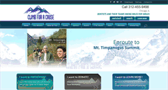 Desktop Screenshot of climbforacause.org