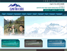 Tablet Screenshot of climbforacause.org